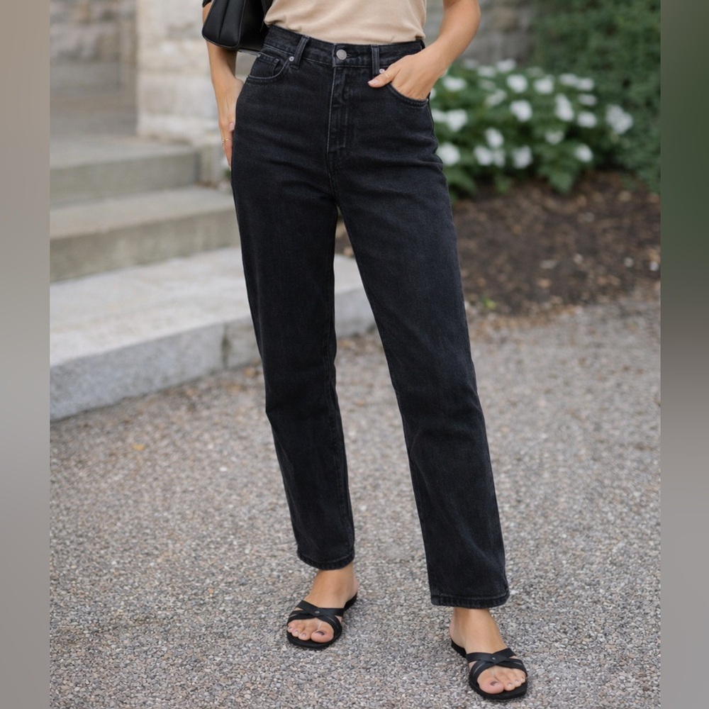 Wandler Black High Rise Women Jeans